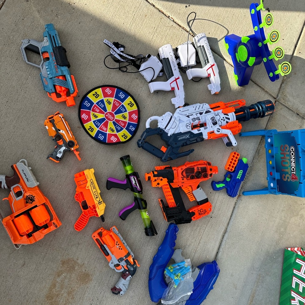 Nerf LOT! Bundle of 4 packages will be mailed together